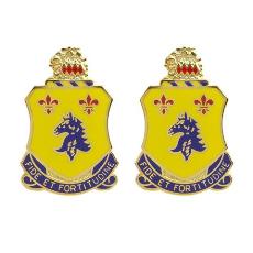 102nd Armor Regiment Unit Crest (Fide Et Fortitudine)